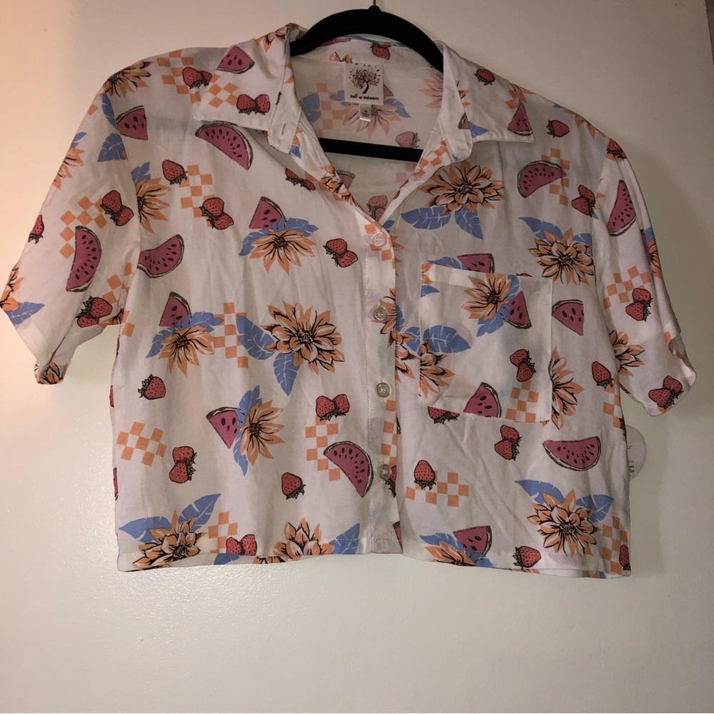 Cropped Hawaiian Shirt